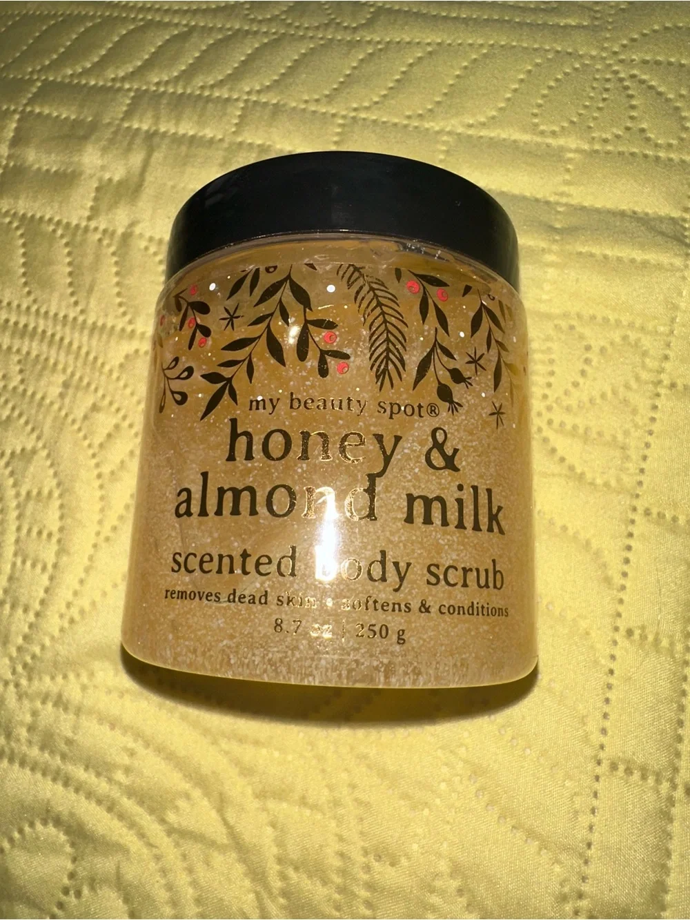 Set of 2 Charcoal & Eucalyptus / honey & almond milk Scented Body Scrub